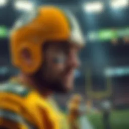 Aaron Rodgers contemplating game strategy