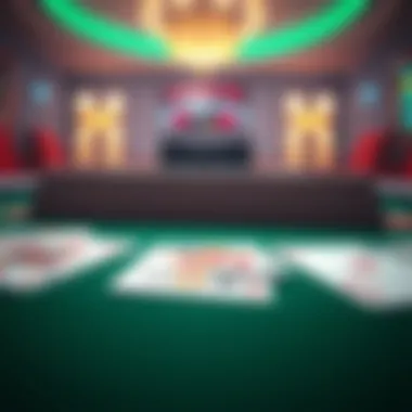 Virtual Blackjack Cards Overview A close-up of blackjack cards laid out on a virtual table