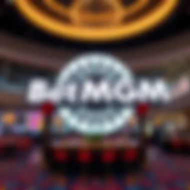 Iconic BetMGM Logo in a Modern Ambiance BetMGM Las Vegas logo displayed prominently in a modern setting