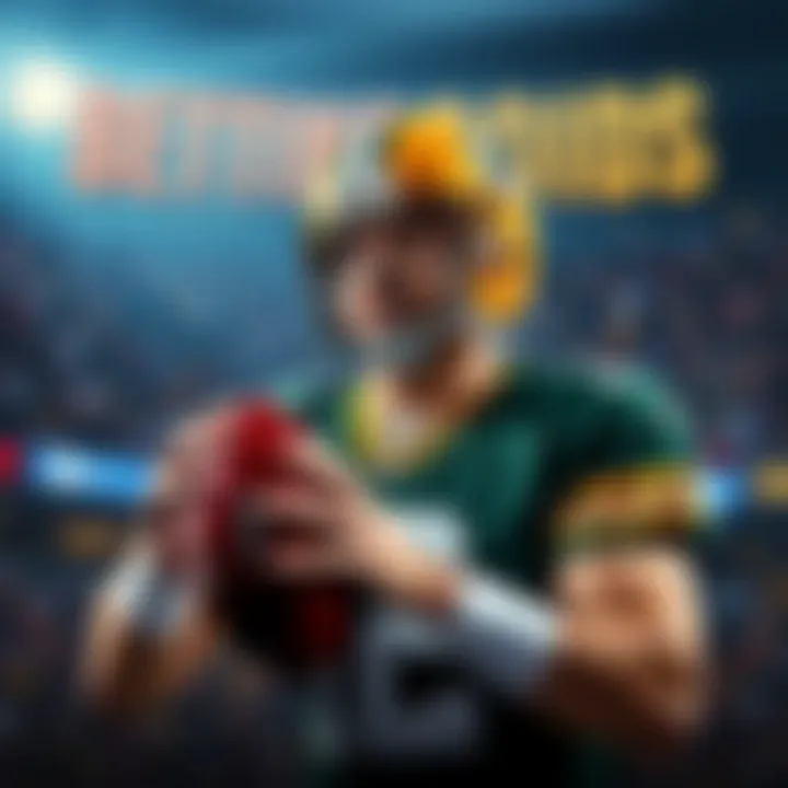 Betting odds graphic with Aaron Rodgers highlights