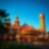 Exterior view of Bigtop Casino showcasing its unique architecture