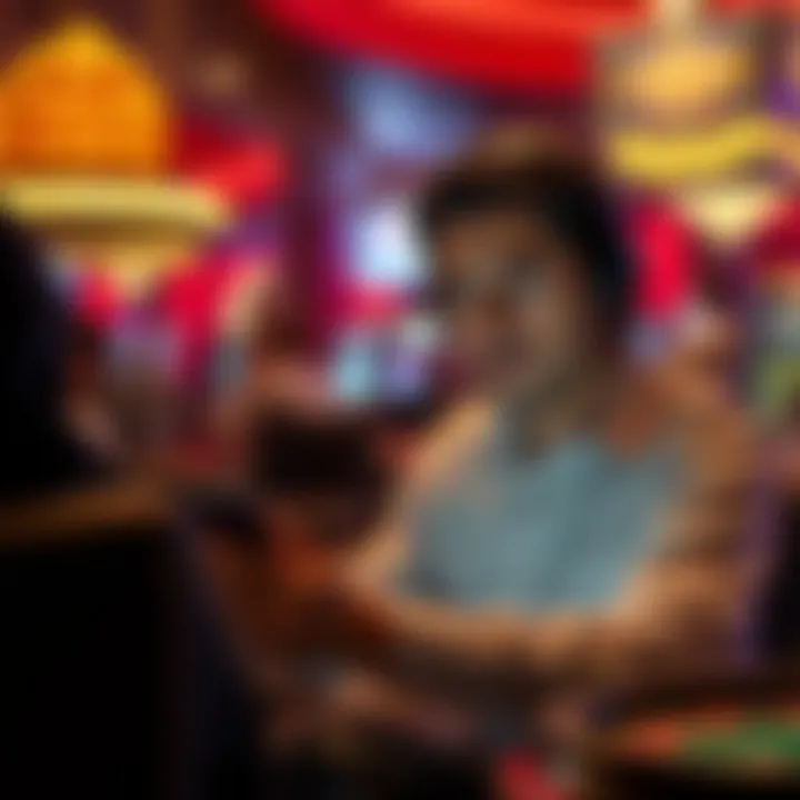 User Experience on Caesars Casino App User engaging with the Caesars Casino app