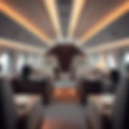 Luxury charter jet interior showcasing comfort and elegance