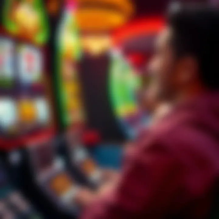 Enjoying the Free Slot Game Experience A player enjoying a free slot game experience