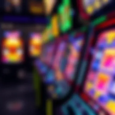 Engaging Graphics of Slot Machines Close-up of a slot machine with engaging graphics