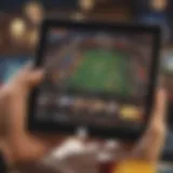 User interface of Caesars Sportsbook app showcasing betting options