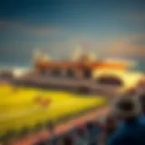 A stunning view of the Dubai Racing Club during a major event