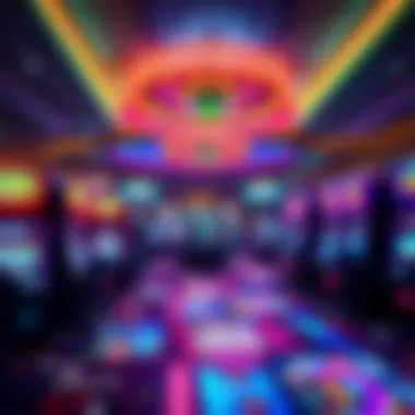 Vibrant Atmosphere of Eagle Mountain Casino A serene view of the gaming floor at Eagle Mountain Casino, showcasing the vibrant atmosphere