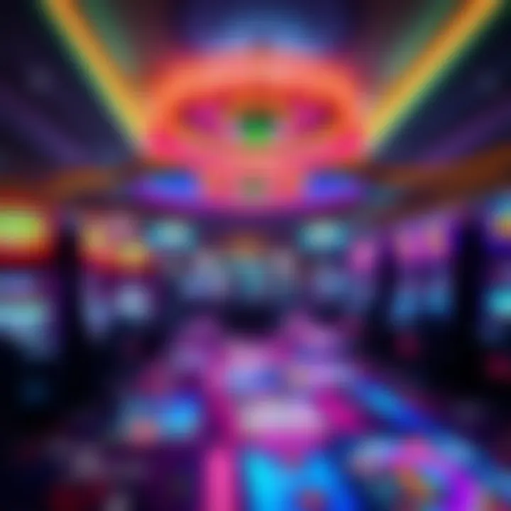 Vibrant Atmosphere of Eagle Mountain Casino A serene view of the gaming floor at Eagle Mountain Casino, showcasing the vibrant atmosphere