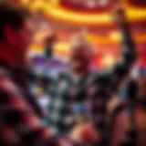 A jubilant winner celebrating a jackpot at Eagle Mountain Casino