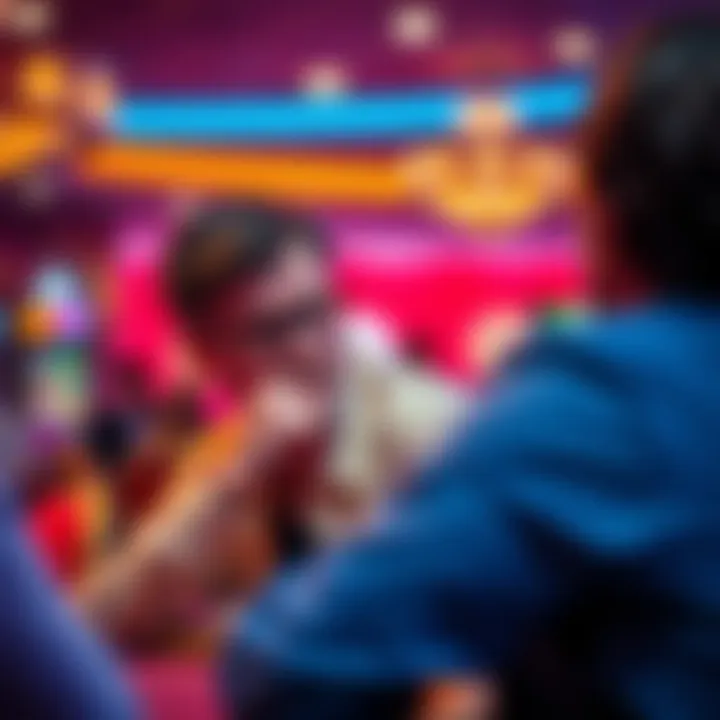 Contemplation and Strategy in the Casino A thoughtful player contemplating their next move while enjoying the gaming experience