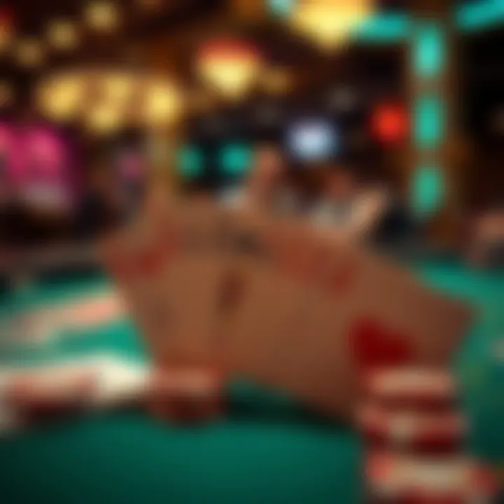 The Strategy Behind Winning at Eagle Mountain Casino A close-up of winning cards laid out on a table, symbolizing strategy and luck