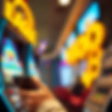 Mobile Experience of Eagle Slots A user engaging with a smartphone, showcasing eagle slots in action