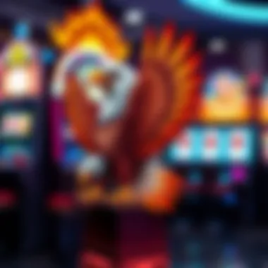 Eagle-Themed Slot Machines A vibrant depiction of eagle-themed slot machines with intricate designs