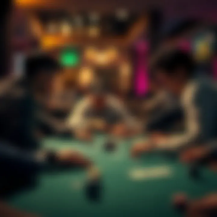 Players engaging in a poker game