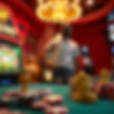 Illustration of free spins in online casinos