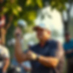 Charlie Woods at a golf tournament