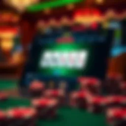 User interface of ClubWPT Poker App showcasing its design and layout