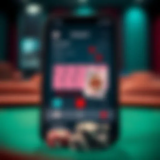User interface of a popular blackjack app