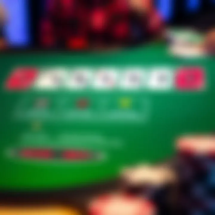 An overview of various side bet options displayed visually on a gaming interface.