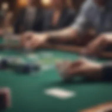 Visual representation of poker tournament setup options