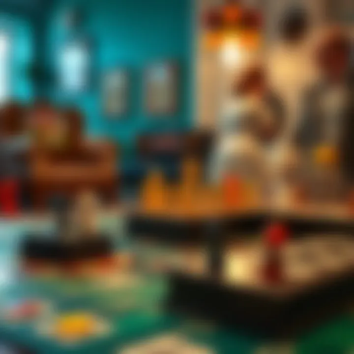 A variety of board games showcasing traditional gameplay