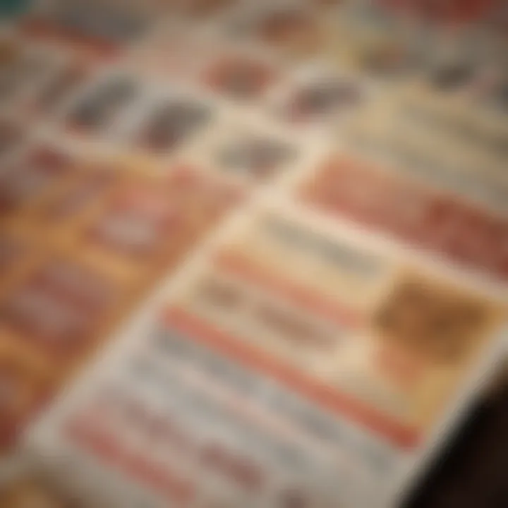 Close-Up of Casino Coupons