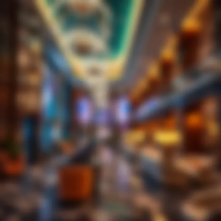 Luxurious Lobby Design Luxurious lobby of Hilton Crockfords Las Vegas showcasing modern design
