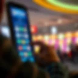 User navigating the Kentucky Lottery Mobile app interface
