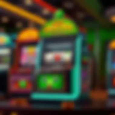 Gameplay Mechanics of Little Green Slot Machine Illustration depicting the gameplay mechanics in action