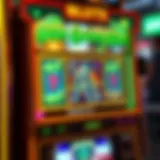 Visual representation of the Little Green Men slot machine interface