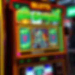 Visual representation of the Little Green Men slot machine interface