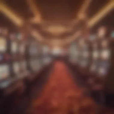 Vibrant casino floor with loose slot machines