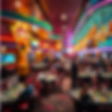 A bustling poker venue in Las Vegas for low stakes