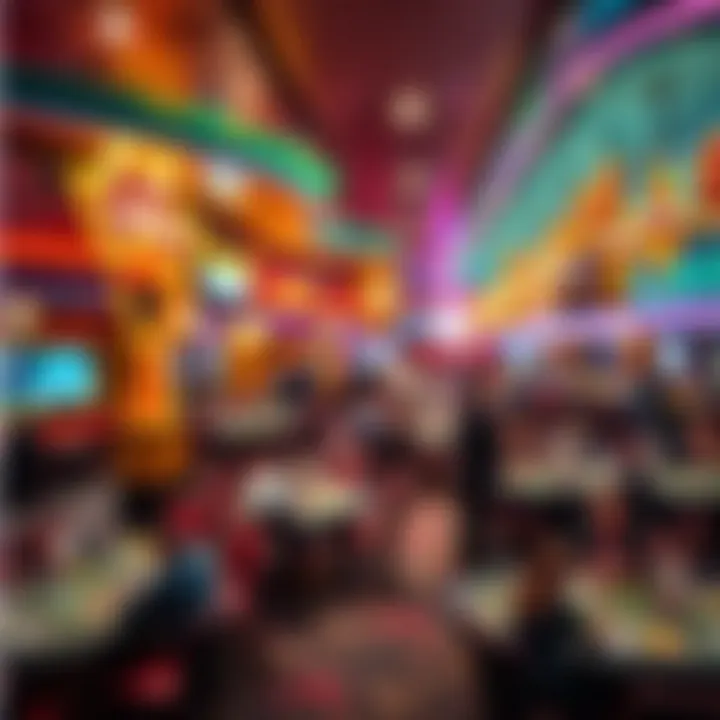 A bustling poker venue in Las Vegas for low stakes