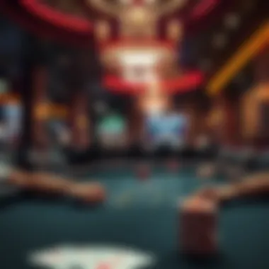 A captivating low limit poker table in Las Vegas