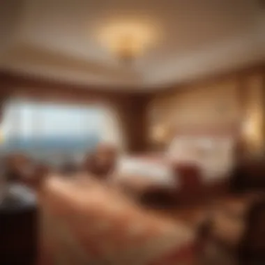 Luxurious hotel room inside Mohegan Sun with elegant decor