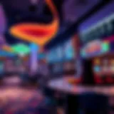 Elegant interior of a modern casino showcasing gaming options