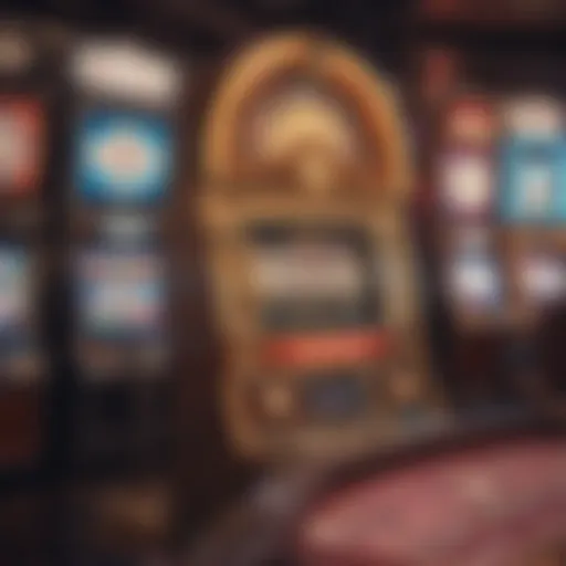 A virtual casino environment showcasing modern gaming technology