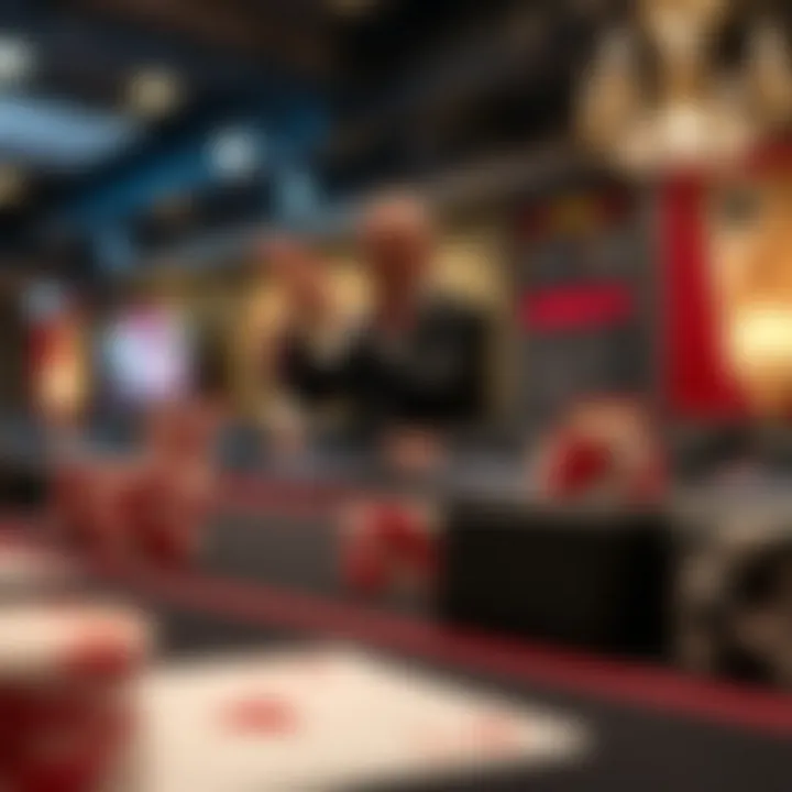 A strategic layout showcasing blackjack rules and strategies