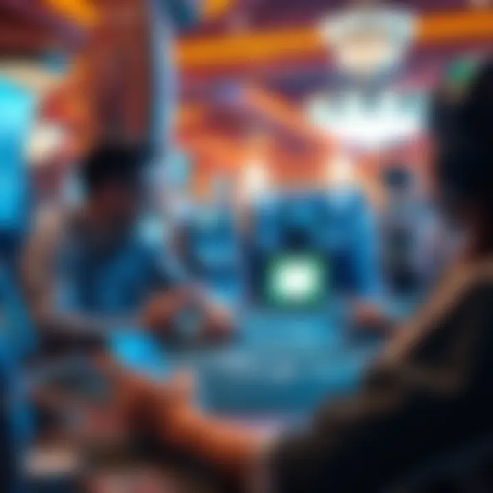 A seamless transition of a player enjoying blackjack on multiple devices