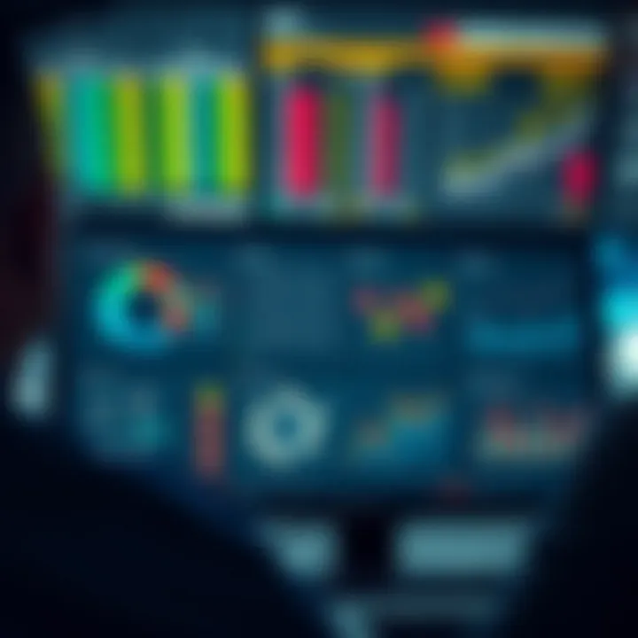 A digital dashboard displaying sports betting statistics and analytics