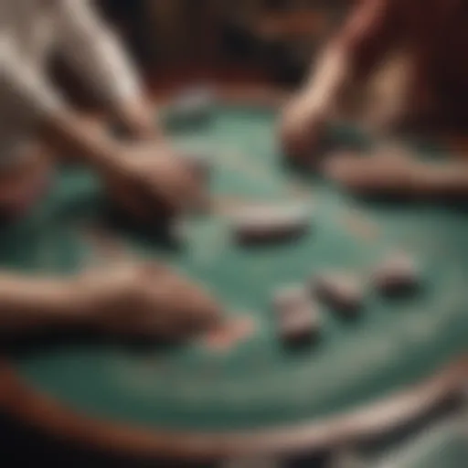 An engaging scene of a Pai Gow table with players strategizing