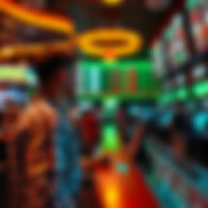 Bettors engaging with Park MGM Sportsbook services