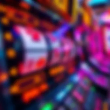 Close-up of fireball slot machine interface