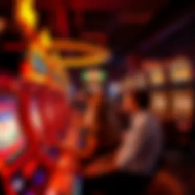 Players engaging with fireball slot machines in a casino
