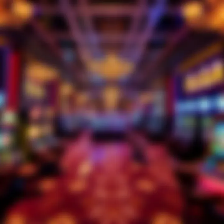 Elegant casino floor of SLS Las Vegas filled with gaming options