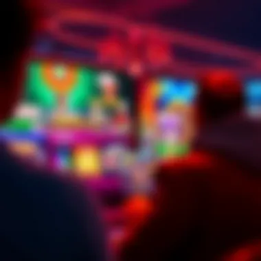 A vibrant online casino interface showcasing various games