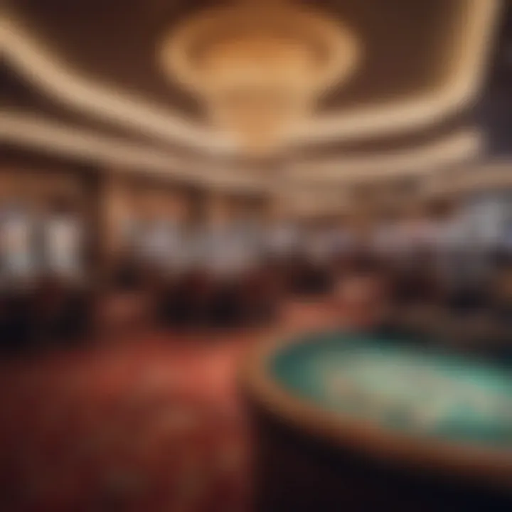 Luxury casino interior ambiance