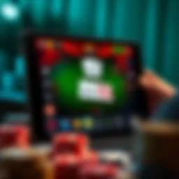 User interface of a popular poker app on iPad